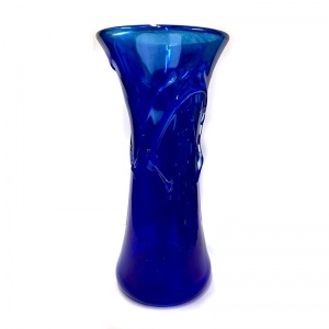 Colbalt hand blown vase for Lilys